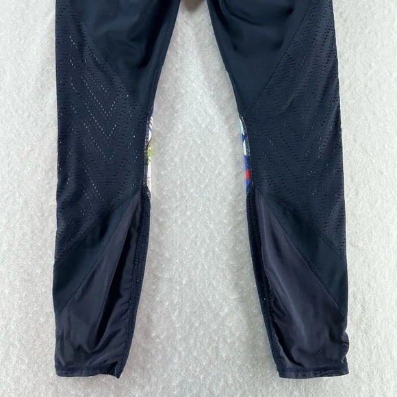 Athleta Leggings Womens Sz S Tropical Precision 7/8 Tight Athletic Workout Blue - Picture 6 of 11